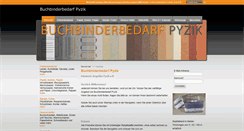 Desktop Screenshot of buchbinderbedarf.biz