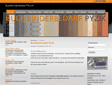 Tablet Screenshot of buchbinderbedarf.biz